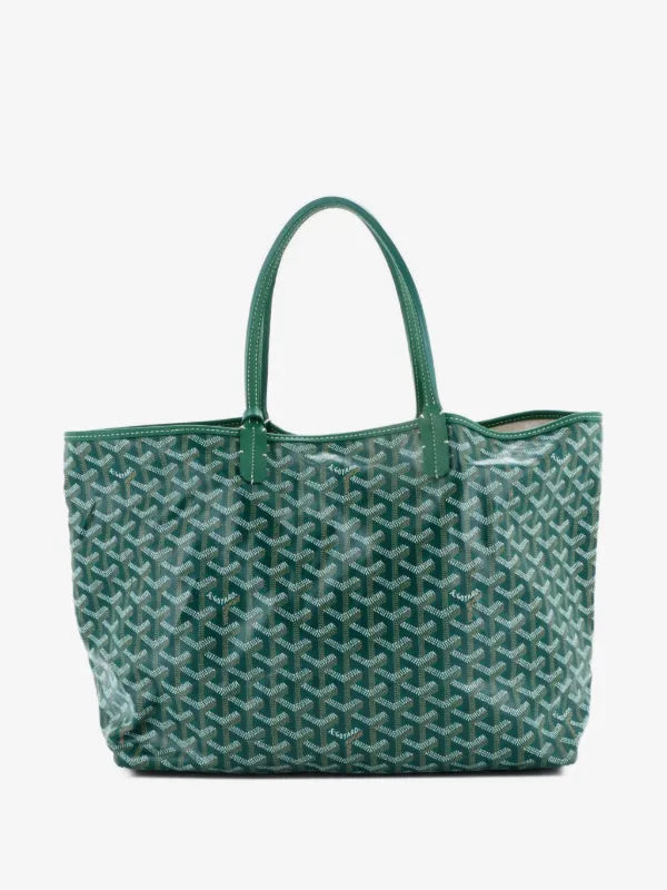 Goyard St Louis Chevron Tote - Green