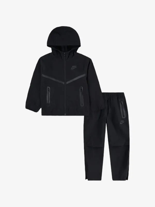 Nike Tech Fleece Hooded Tracksuit Set - Black
