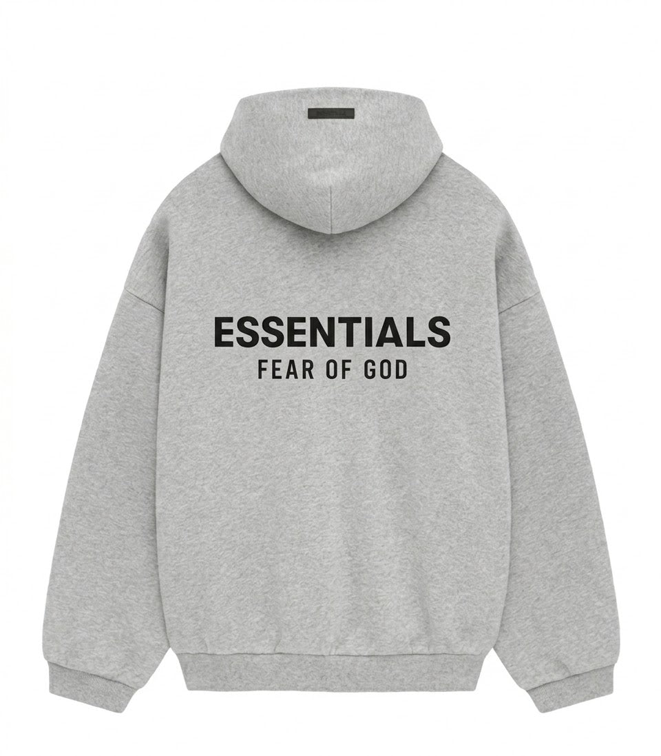 Essentials Fear of God Pullover Hoodie - Heather Grey
