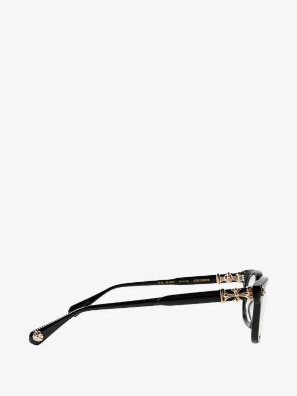 Chrome Hearts Square Frame Glasses with Cross Detail