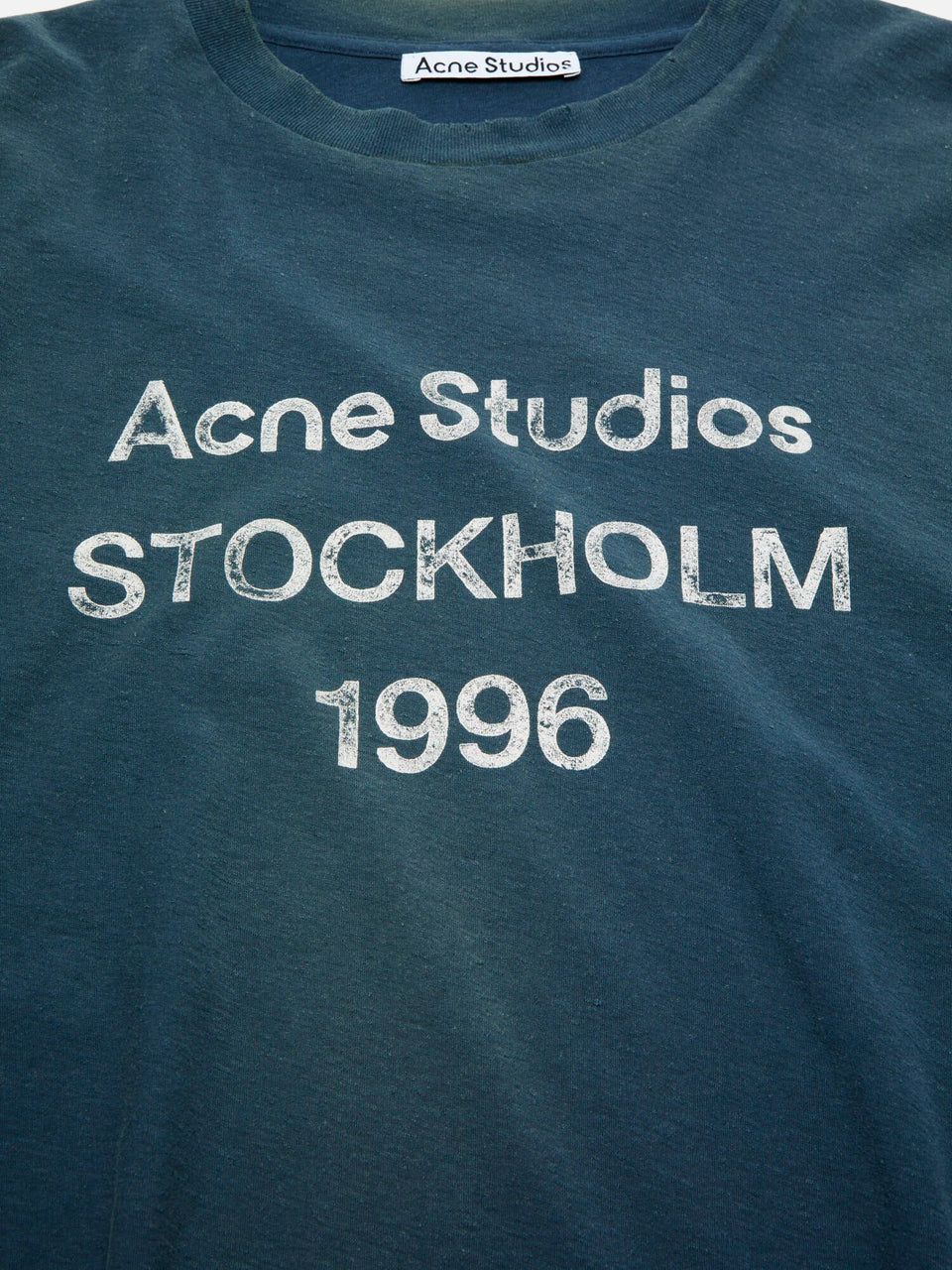 Acne Studios "Stockholm 1996" Long Sleeve Tee - Navy