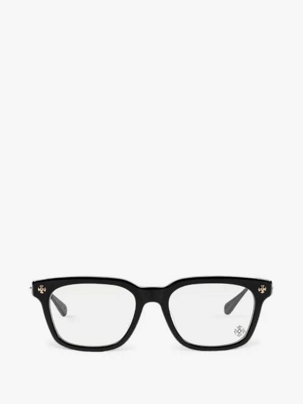 Chrome Hearts Square Frame Glasses with Cross Detail