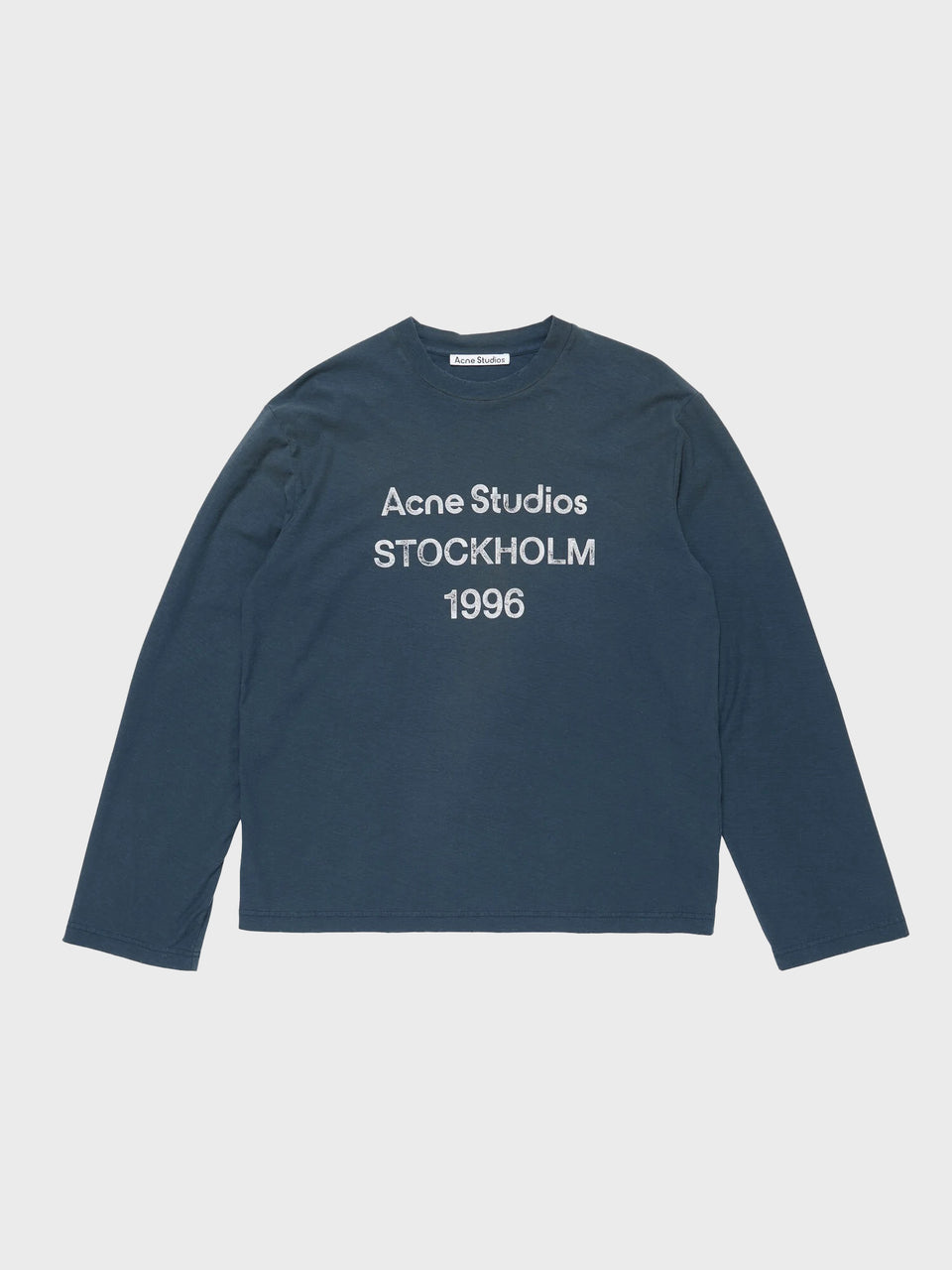 Acne Studios "Stockholm 1996" Long Sleeve Tee - Navy
