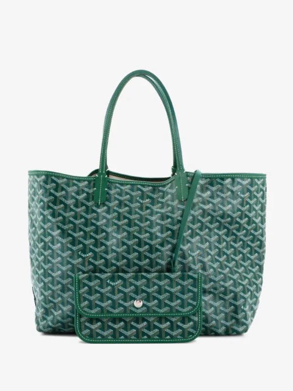 Goyard St Louis Chevron Tote - Green