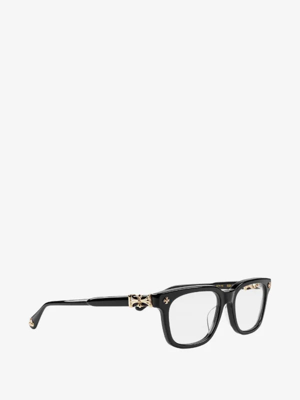 Chrome Hearts Square Frame Glasses with Cross Detail