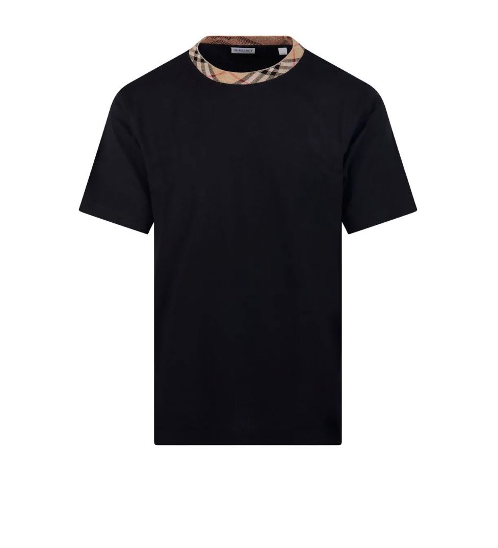 Burberry Check-Collar Polo Shirt