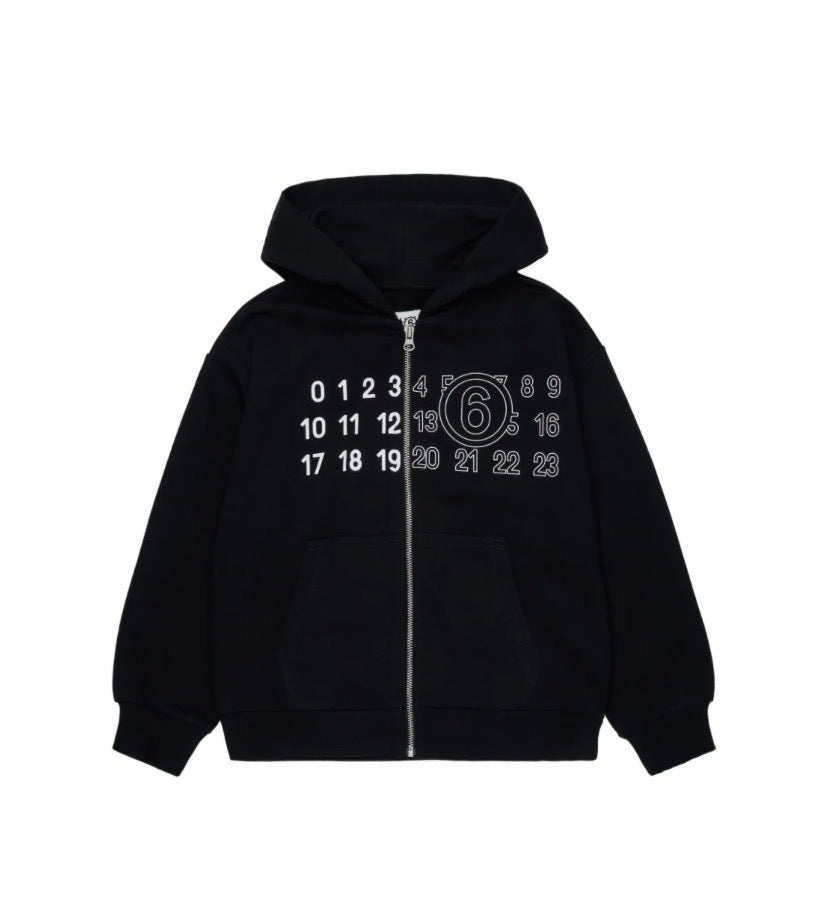 MM6 Maison Margiela Numbers Zip-Up Hoodie