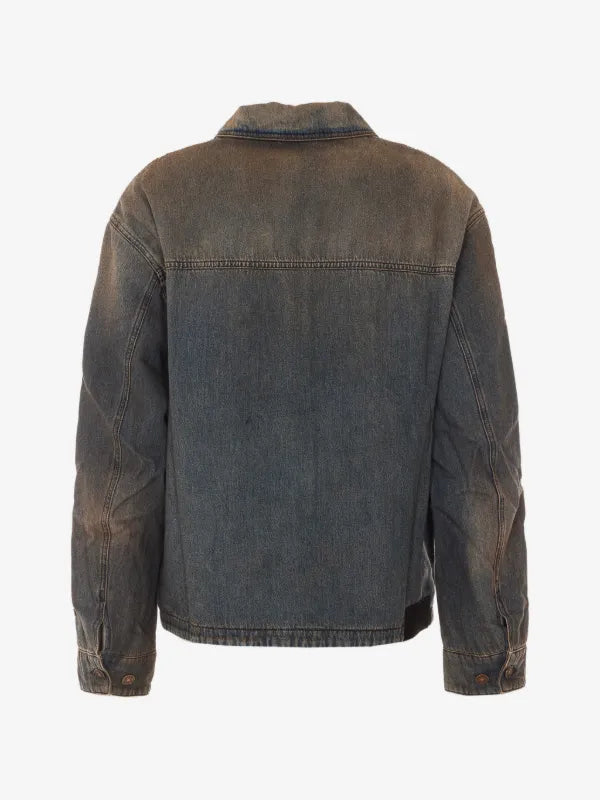 Amiri Vintage-Wash Denim Zip Jacket