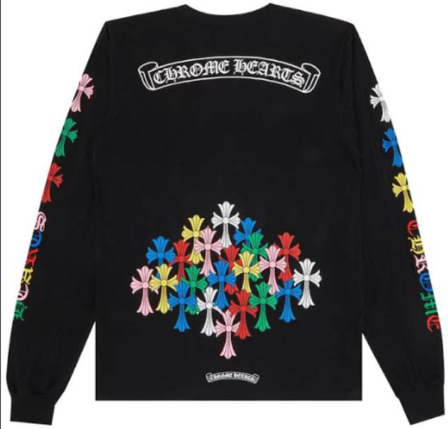 Chrome Hearts Graphic Long Sleeve Pocket T-Shirt