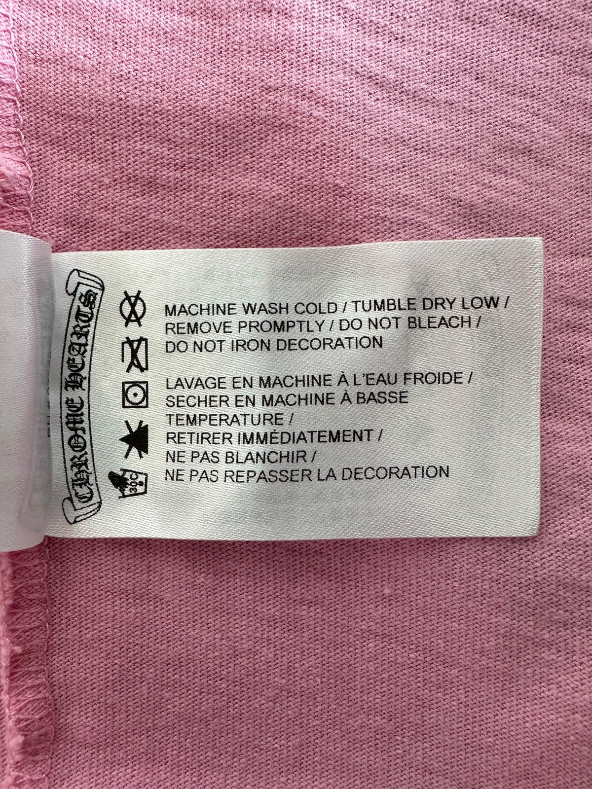 Chrome Hearts Smiley Long Sleeve Tee - Pink