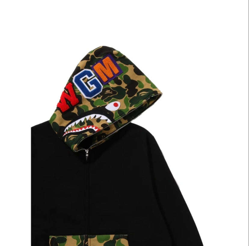 BAPE Shark WGM Camo Full-Zip Hoodie